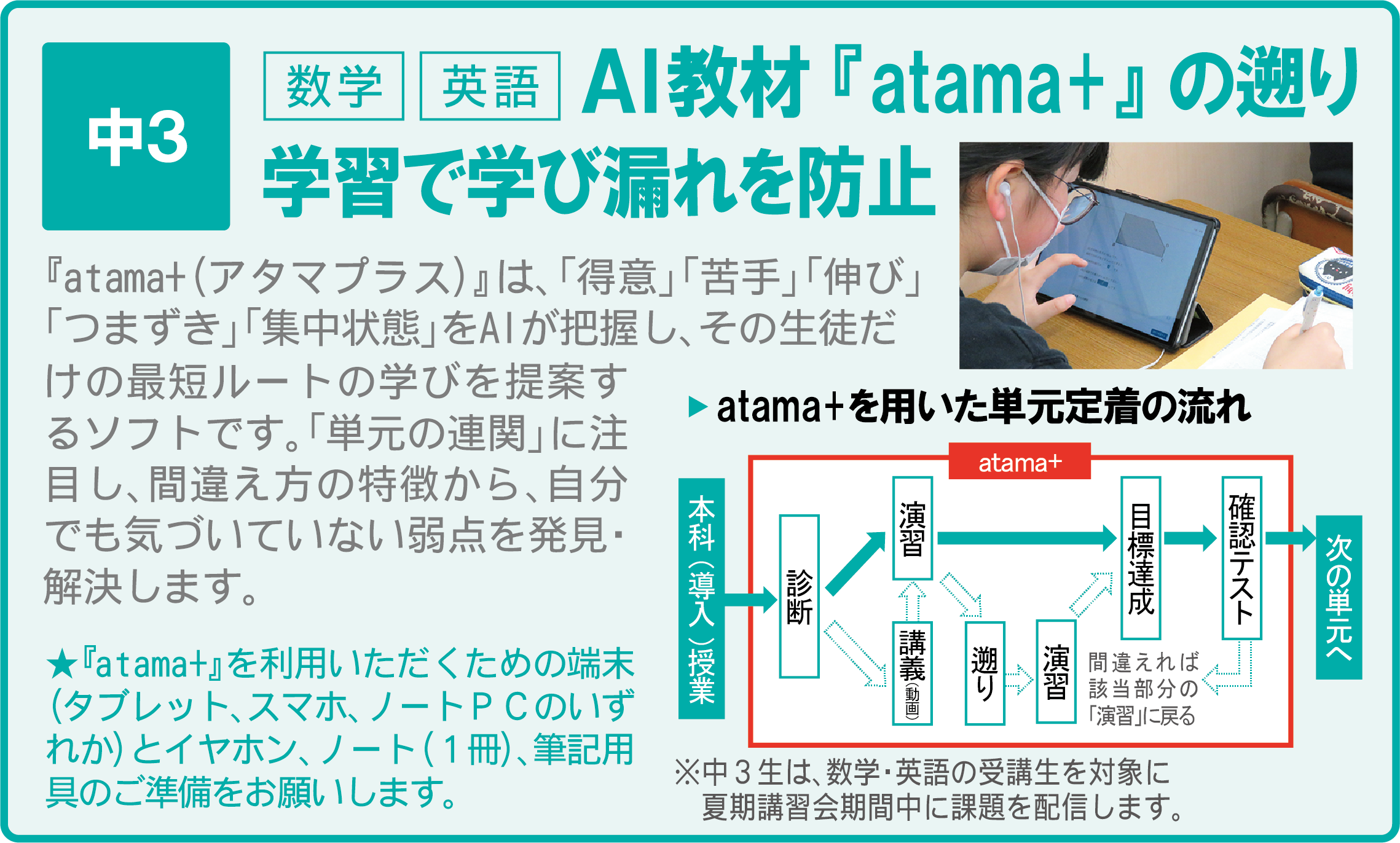 atama+で遡り学習